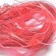 Tour de cou organza rose 3 cordons 45cm