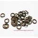 Lot 50 anneaux de jonction rond en métal laiton simple ouvert 5mm pour bijoux Perles et apprêts