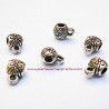 Lot 20 bélières en métal argenté 6mm