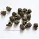 Lot 5 bélières en métal bronze laiton 6mm pour bijoux perles et apprêts