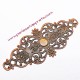 Estampe ovale en filigrane en métal bronze cuivre laiton 6cm, pour bijoux meubles perles et apprêts