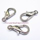 Lot 10 fermoir mousqueton 28mm rhodium