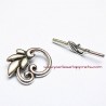Lot 16 fermoirs toggle 24mm argent