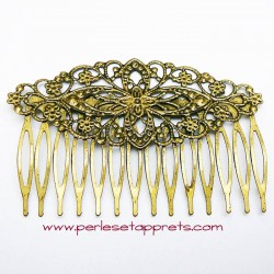Lot 6 Peigne 14 dents 8cm bronze