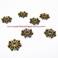 Lot 20 perles intercalaires 9mm bronze