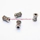 Lot 7 Perle intercalaire en métal argenté 7mm
