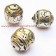 Lot 6 Perle ovale 23mm argent