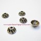 Lot 10 coupelles calottes caps en métal argent tibétain 8mm pour bijoux perles et apprêts