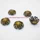 Lot 40 coupelles 13mm bronze