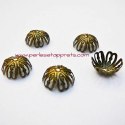 Lot 10 coupelles 13mm bronze