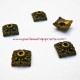 Lot 36 Coupelle carrée 8mm bronze