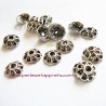 Lot 42 coupelles rondes 8mm argent