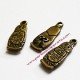 Lot 5 breloques matriochka en métal bronze laiton 20mm pour bijoux perles et apprêts