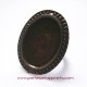 Bague ovale 32mm en bronze laiton, à décorer, perles et apprêts