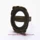 Bague ovale 23mm en bronze laiton à décorer, perles et apprêts