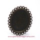 Lot 6 bague ovale 34mm bronze