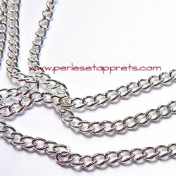 Chaîne maille 4mm argent