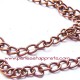 Chaîne maille gourmette 7mm, bronze cuivre, pour bijoux, perles et apprêts