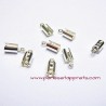 Lot 70 embouts 4mm en métal argenté pour cordon