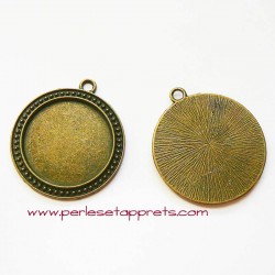 Pendentif rond 4cm bronze