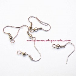 Lot 20 boucles d'oreilles attache argent rhodié, perles et apprêts