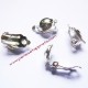 Lot 12 boucle d'oreilles clip bombé 12mm argent