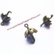 Lot 18 breloque parapluie 18mm bronze