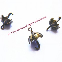 Breloque parapluie en laiton bronze 18mm, pour bijoux, perles et apprêts