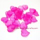 Feuille acrylique rose fuchsia 14mm pour bijoux, perles et apprêts