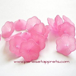 Fleur acrylique rose 20mm