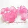 Lot 17 Fleur acrylique rose 20mm