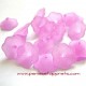 Fleur acrylique mauve 20mm pour bijoux, perles et apprêts