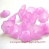 Lot 17 Fleur acrylique mauve 20mm