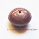 Perle intercalaire en verre mauve 12mm