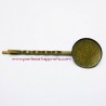 Lot 11 Epingle ronde 20mm bronze