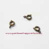 Lot 64 fermoirs 6mm mousqueton rond bronze