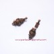 Fermoir hibou chouette 20mm cuivre bronze pour bijoux, perles et apprêts