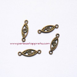 Lot 16 connecteurs 22mm bronze