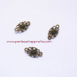 Connecteur 15mm bronze laiton pour bijoux, perles et apprêts