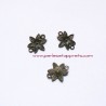 Lot 20 connecteur fleur 19mm bronze
