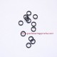 Lot 50 anneaux ronds ouverts de jonction simple 5mm noir pour bijoux, perles et apprêts