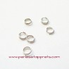 Lot 40 double anneaux 5mm argent