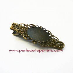Lot 11 pinces croco 60mm bronze