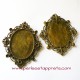 Pendentif ovale 58mm bronze