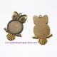 Lot 10 pendentif hibou 55mm bronze