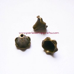 Pendentif caps cône 20mm bronze laiton pour bijoux, perles et apprêts