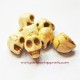 Tête de mort, skull, howlite ivoire 10mm, pour bijoux, perles et apprêts