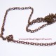 Chaîne maille forçat 3mm cuivre bronze pour bijoux, perles et apprêts
