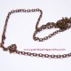 Lot 3m Chaîne maille forçat 3mm cuivre