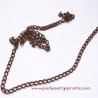 Lot 5m Chaîne maille gourmette 4mm cuivre